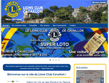 Tablet Screenshot of lionsclub-cavaillon.org
